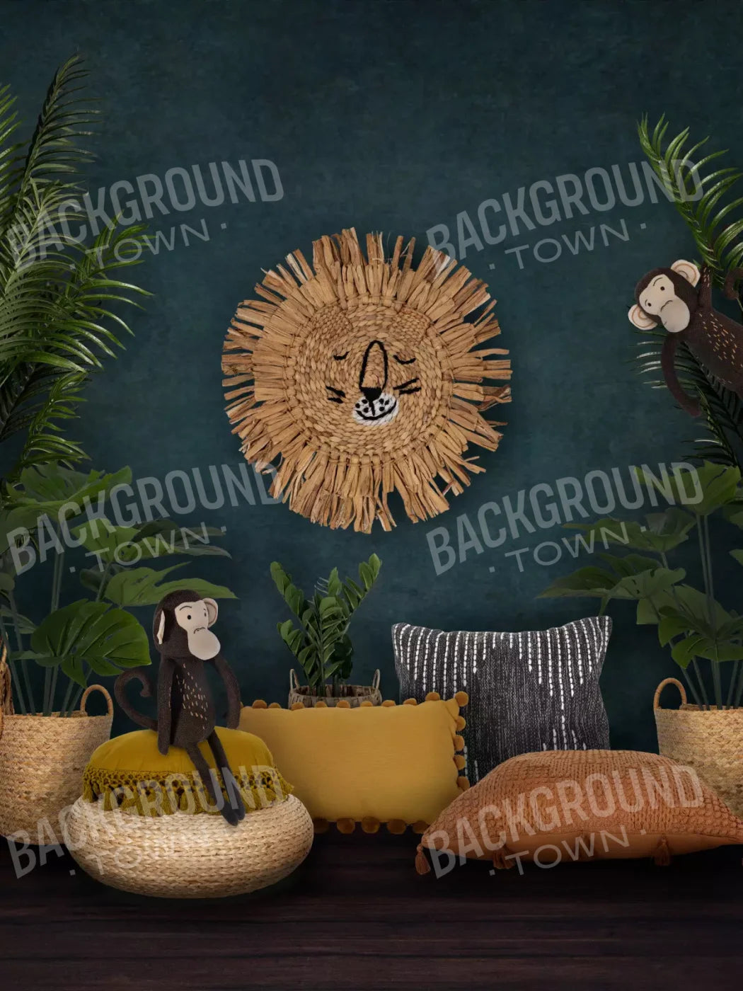 Jungle Love 8’X10’ Fleece (96 X 120 Inch) Backdrop