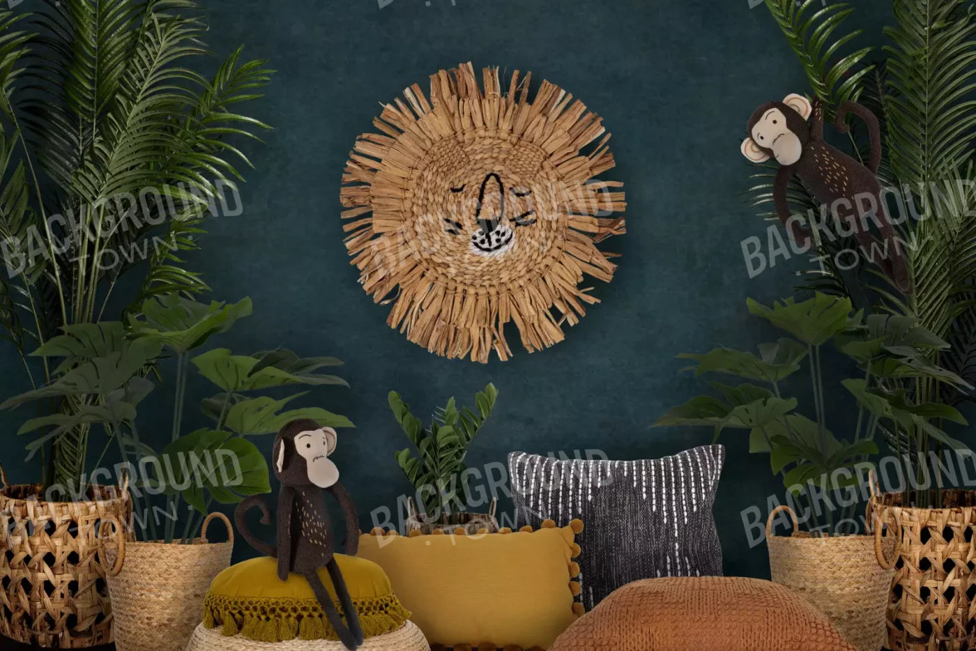 Jungle Love 8’X5’ Ultracloth (96 X 60 Inch) Backdrop