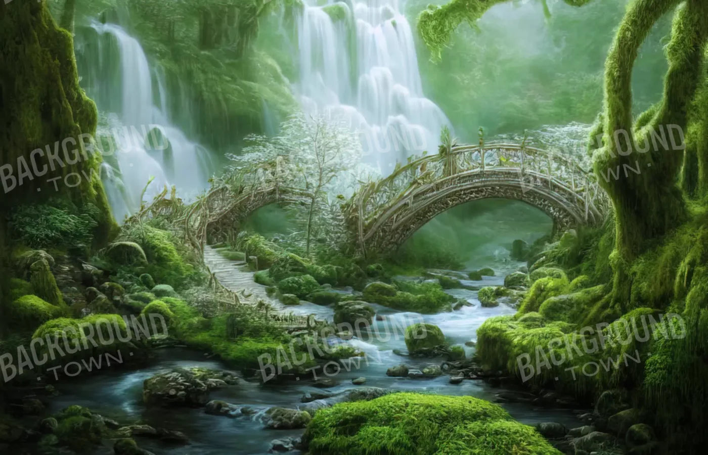 Jungle Mist 12’X8’ Ultracloth (144 X 96 Inch) Backdrop