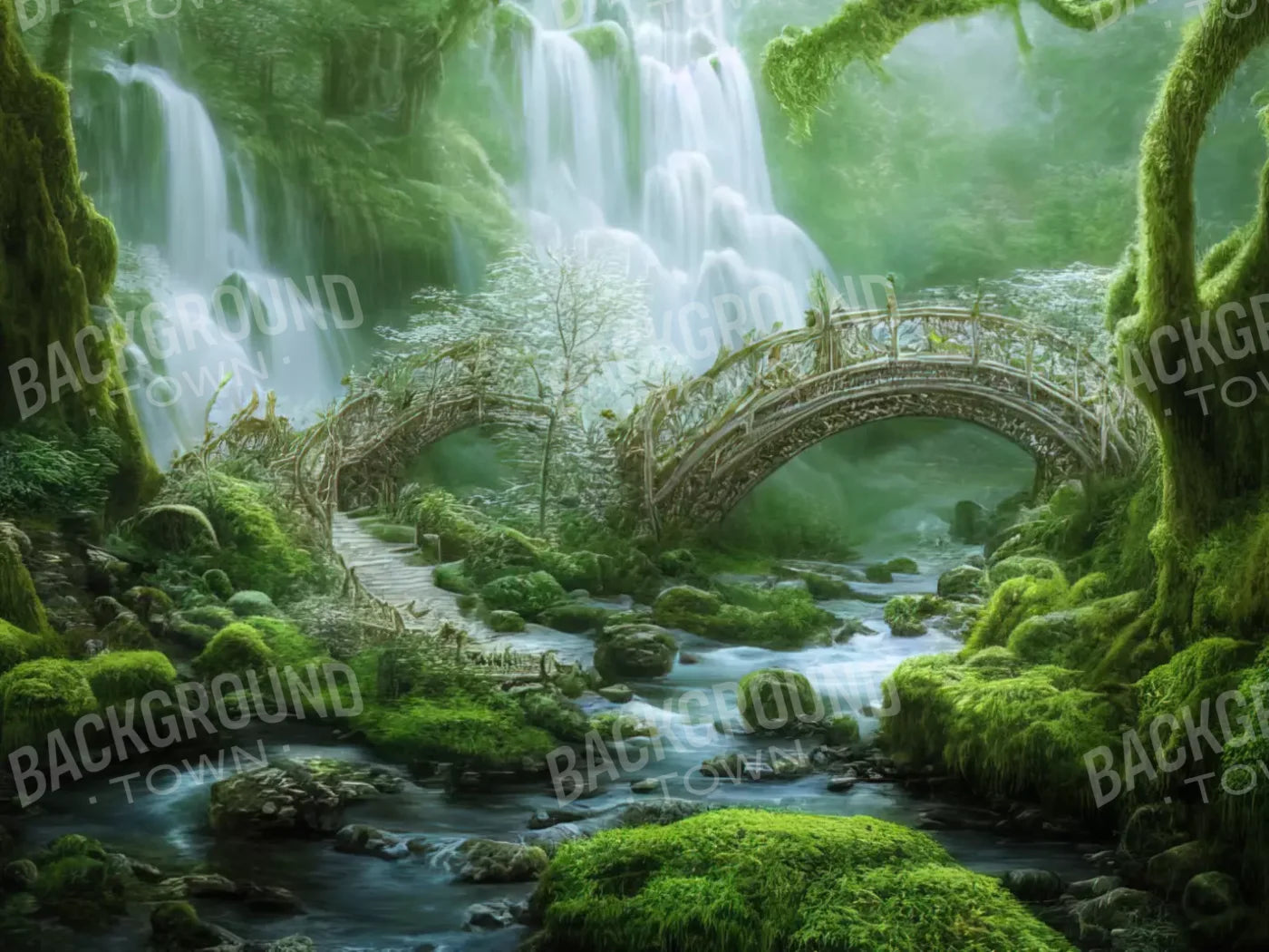 Jungle Mist 7’X5’ Ultracloth (84 X 60 Inch) Backdrop