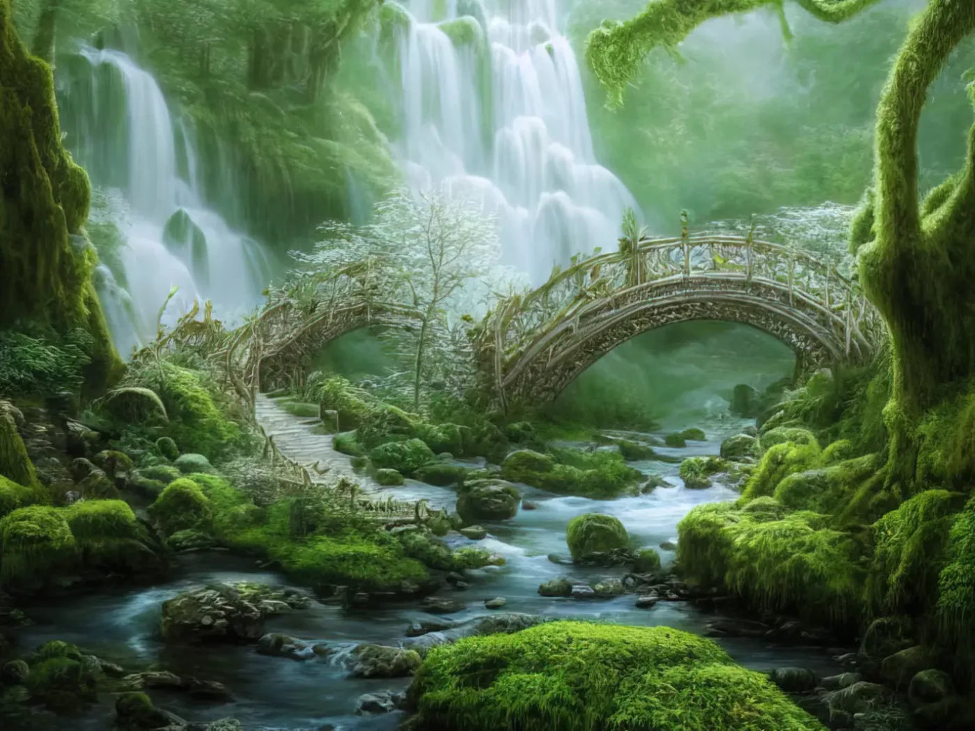 Jungle Mist 7’X5’ Ultracloth (84 X 60 Inch) Backdrop