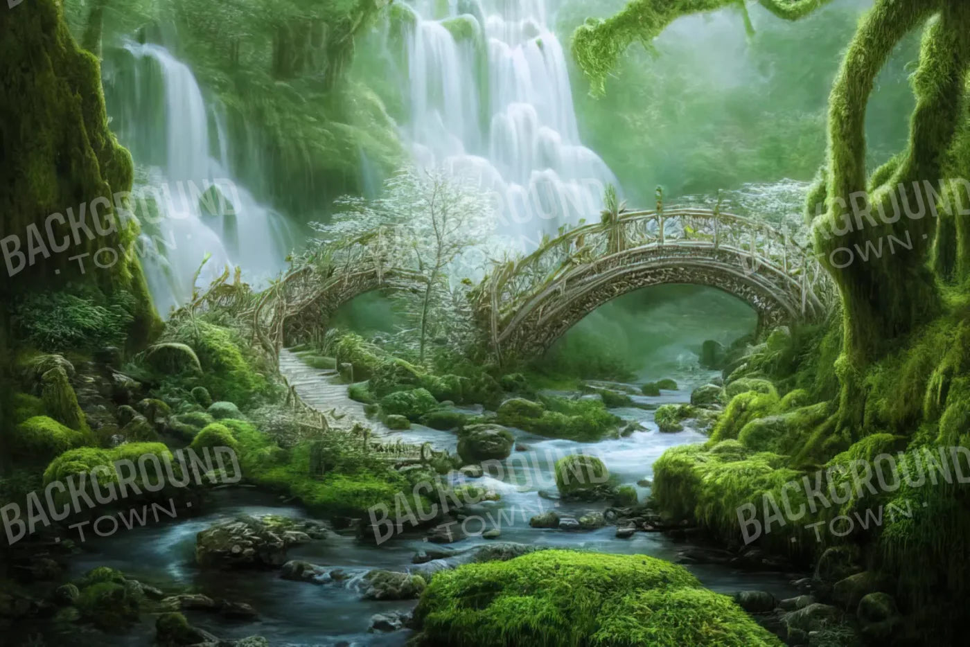 Jungle Mist 8’X5’ Ultracloth (96 X 60 Inch) Backdrop