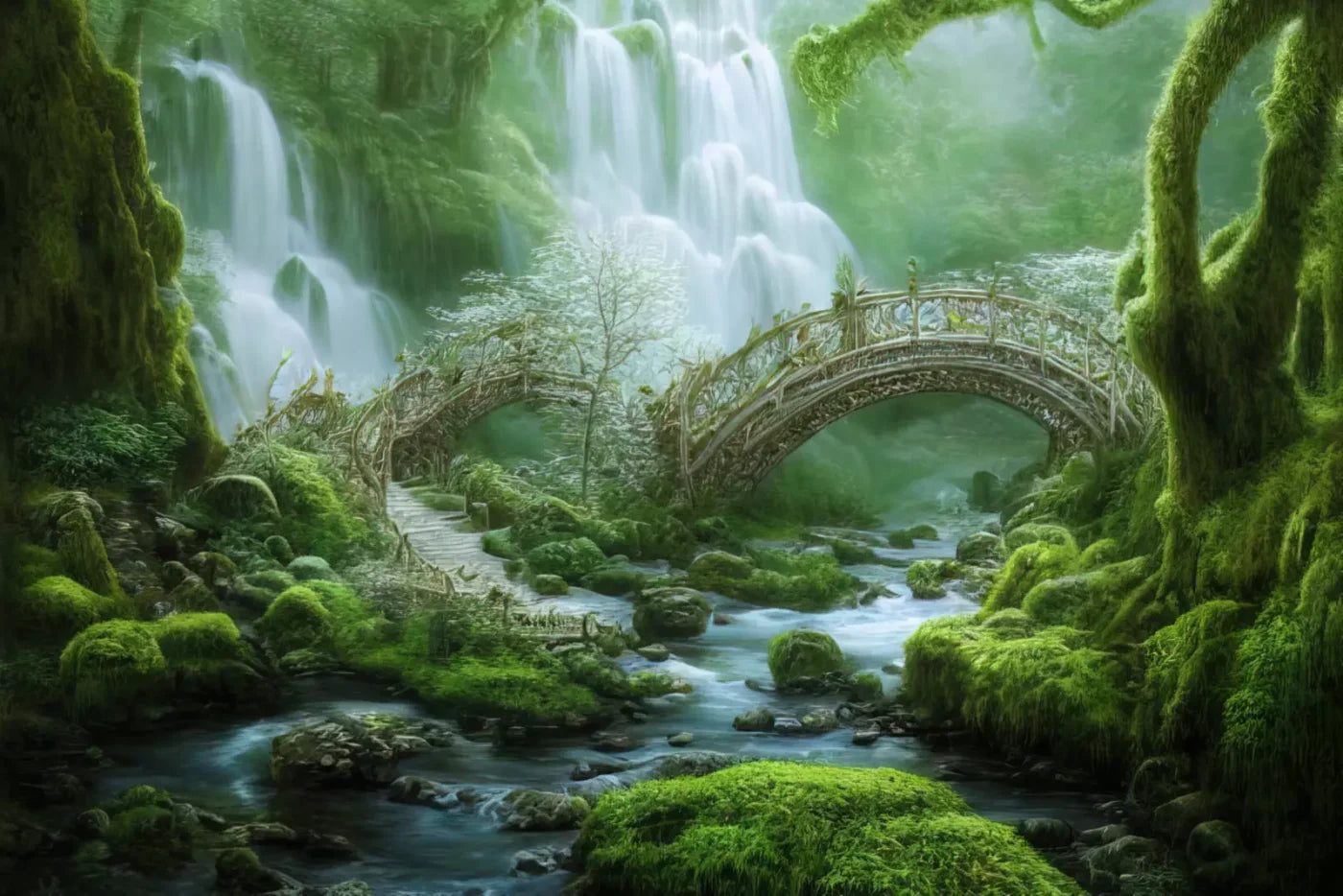 Jungle Mist 8’X5’ Ultracloth (96 X 60 Inch) Backdrop