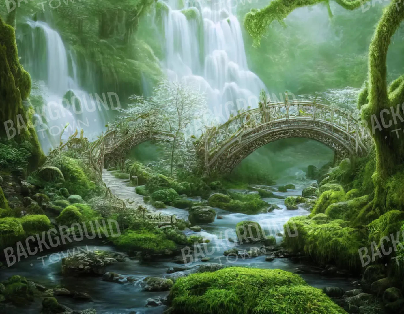 Jungle Mist 8’X6’ Fleece (96 X 72 Inch) Backdrop