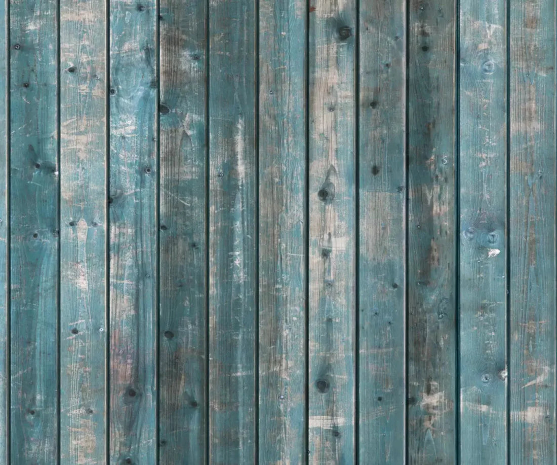 Knotty Teal 5X42 Fleece ( 60 X 50 Inch ) Backdrop