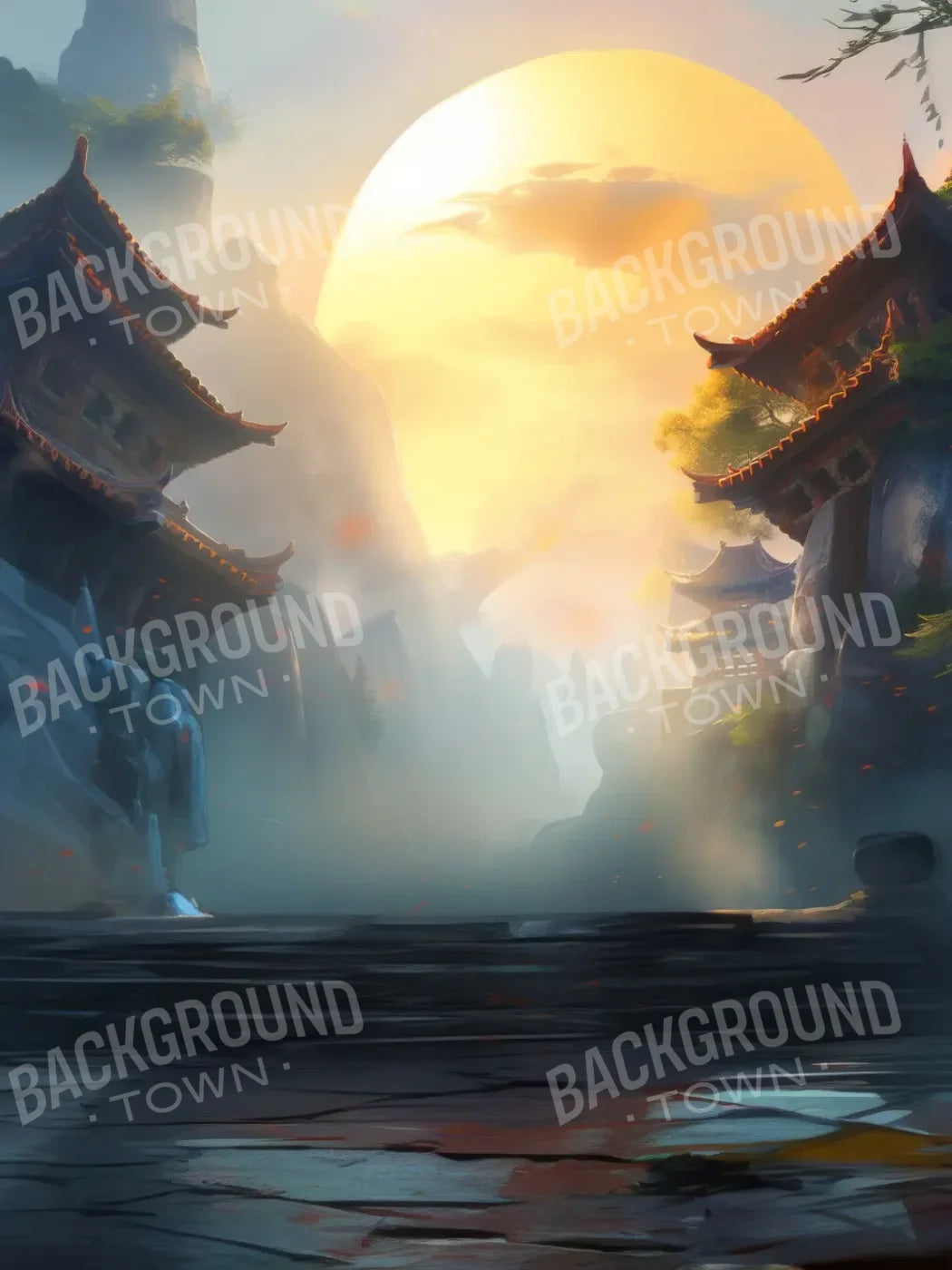 KungFu Street 5’x6’8 Fleece (60 x 80 inch) Backdrop