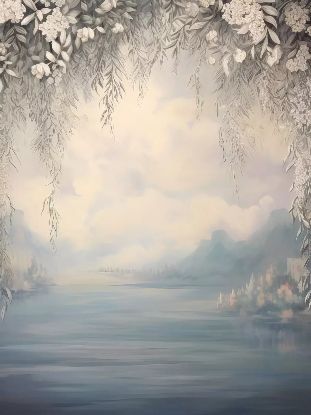 Lake Bough 6’X8’ Fleece (72 X 96 Inch) Backdrop