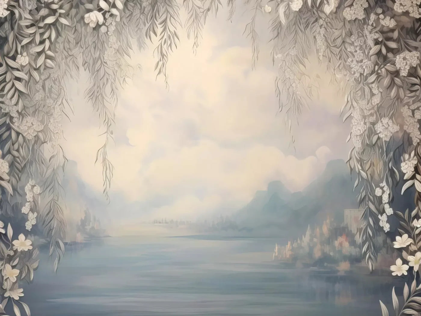 Lake Bough 8’X6’ Fleece (96 X 72 Inch) Backdrop