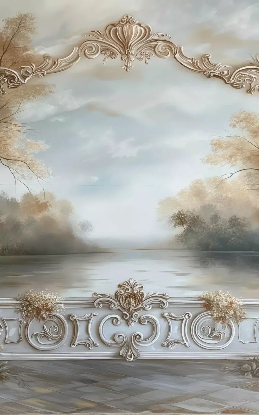 Lakeview Scenic 10’X16’ Ultracloth (120 X 192 Inch) Backdrop