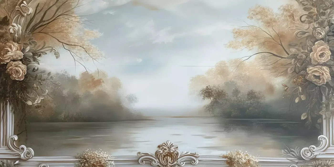 Lakeview Scenic 20’X10’ Ultracloth (240 X 120 Inch) Backdrop