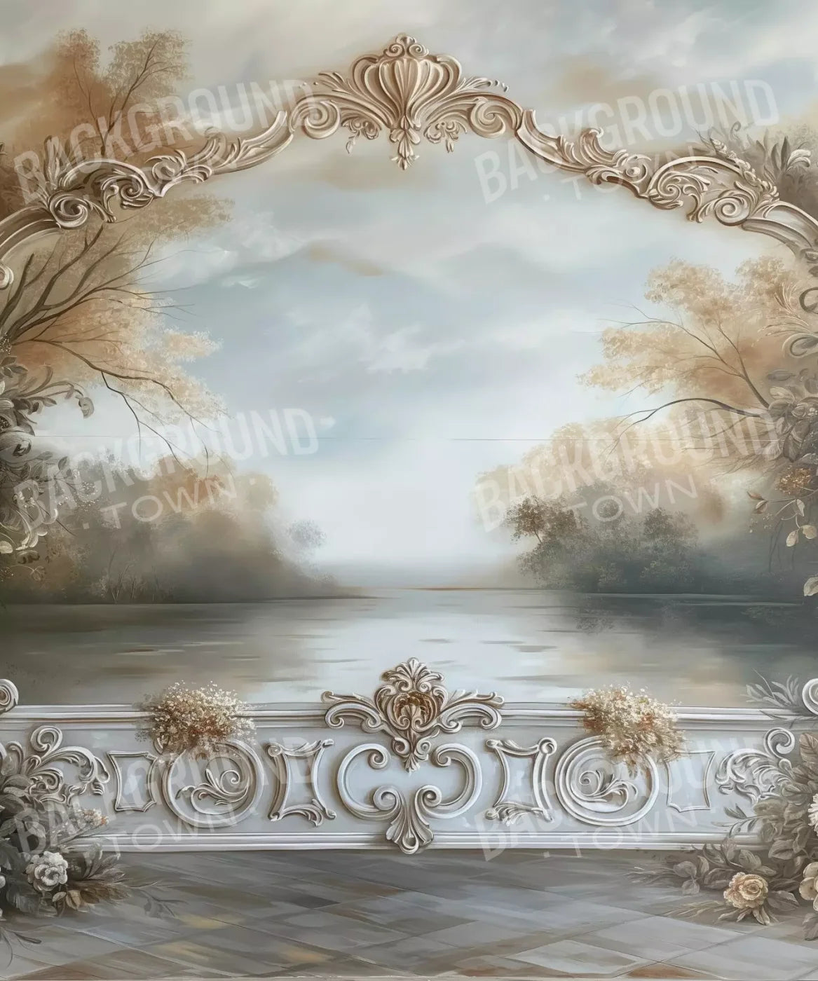 Beige , Gold Backdrop for Photography