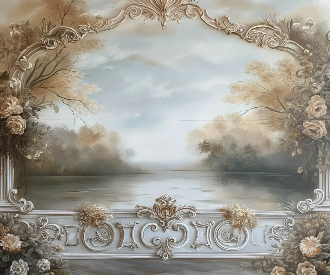 Lakeview Scenic 5’X4’2 Fleece (60 X 50 Inch) Backdrop