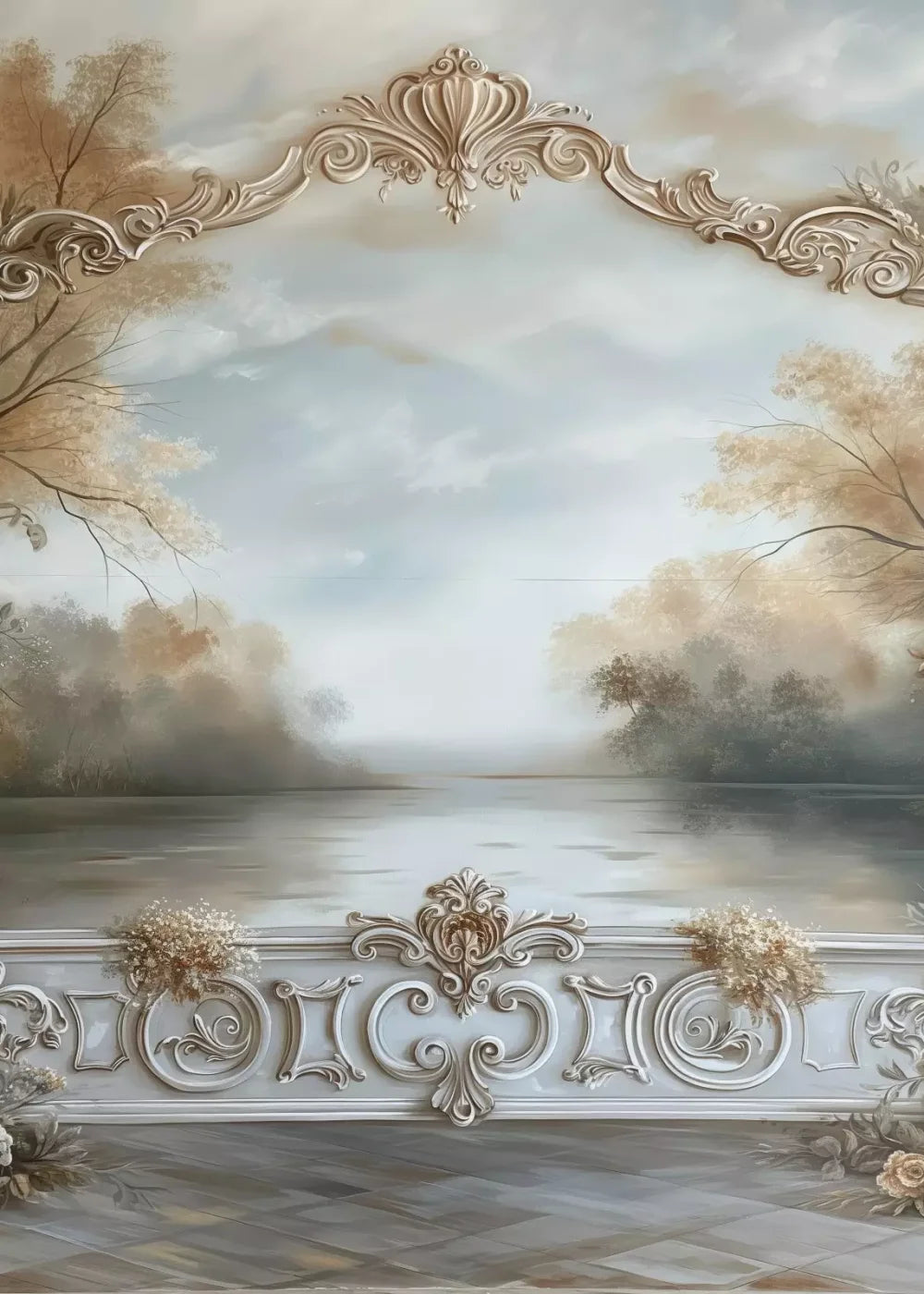 Lakeview Scenic 5’X7’ Ultracloth (60 X 84 Inch) Backdrop