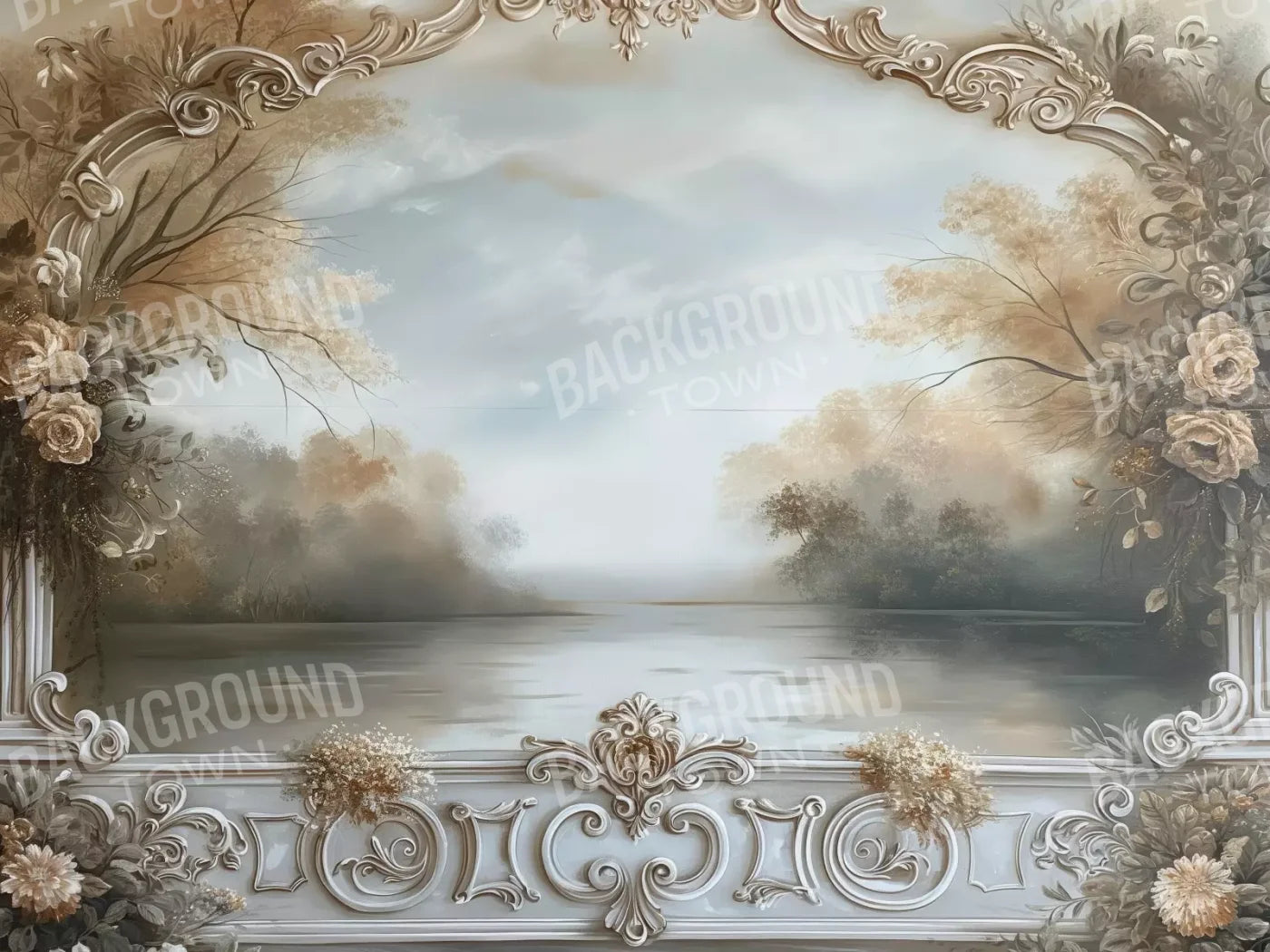 Lakeview Scenic 6’8X5’ Fleece (80 X 60 Inch) Backdrop