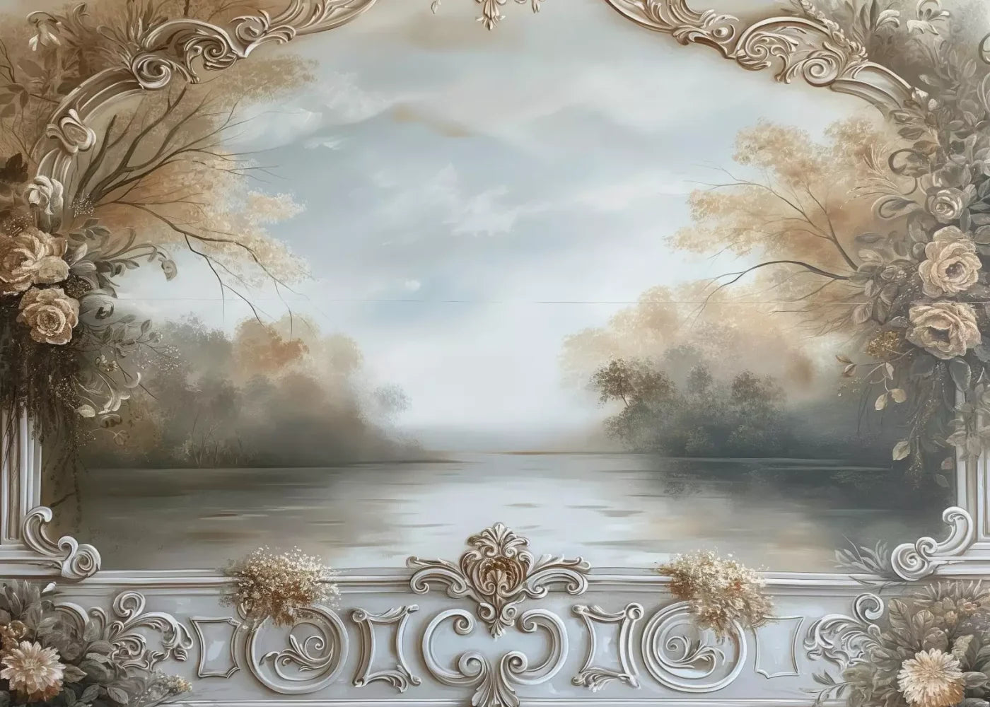 Lakeview Scenic 7’X5’ Ultracloth (84 X 60 Inch) Backdrop