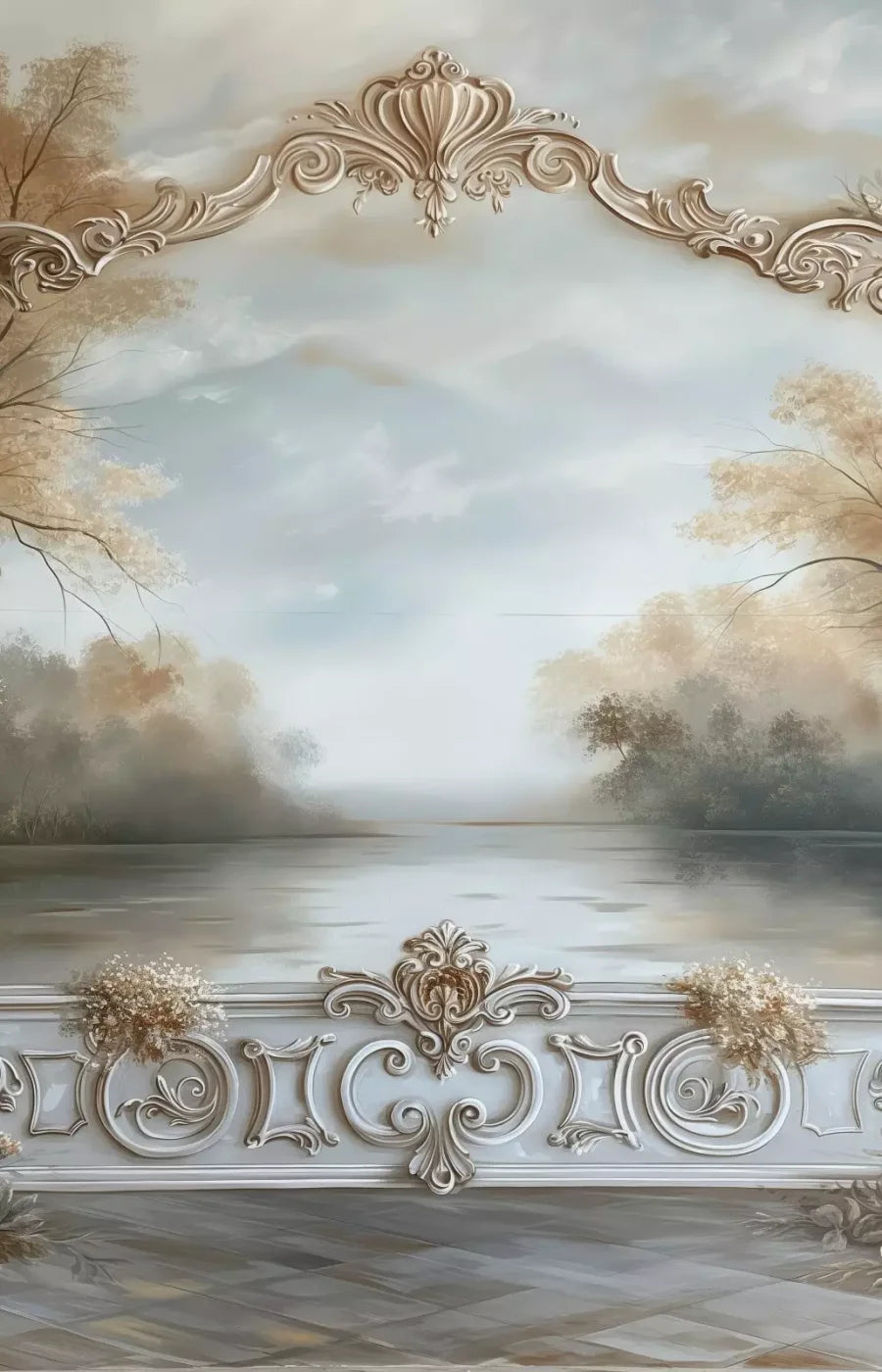 Lakeview Scenic 9’X14’ Ultracloth (108 X 168 Inch) Backdrop