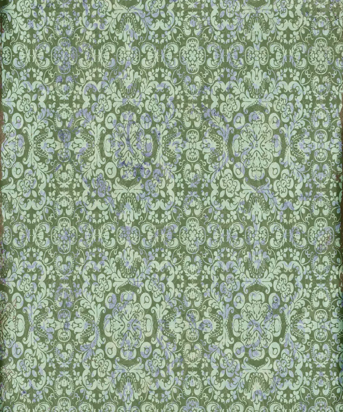 Green Damask Backdrop for Photography