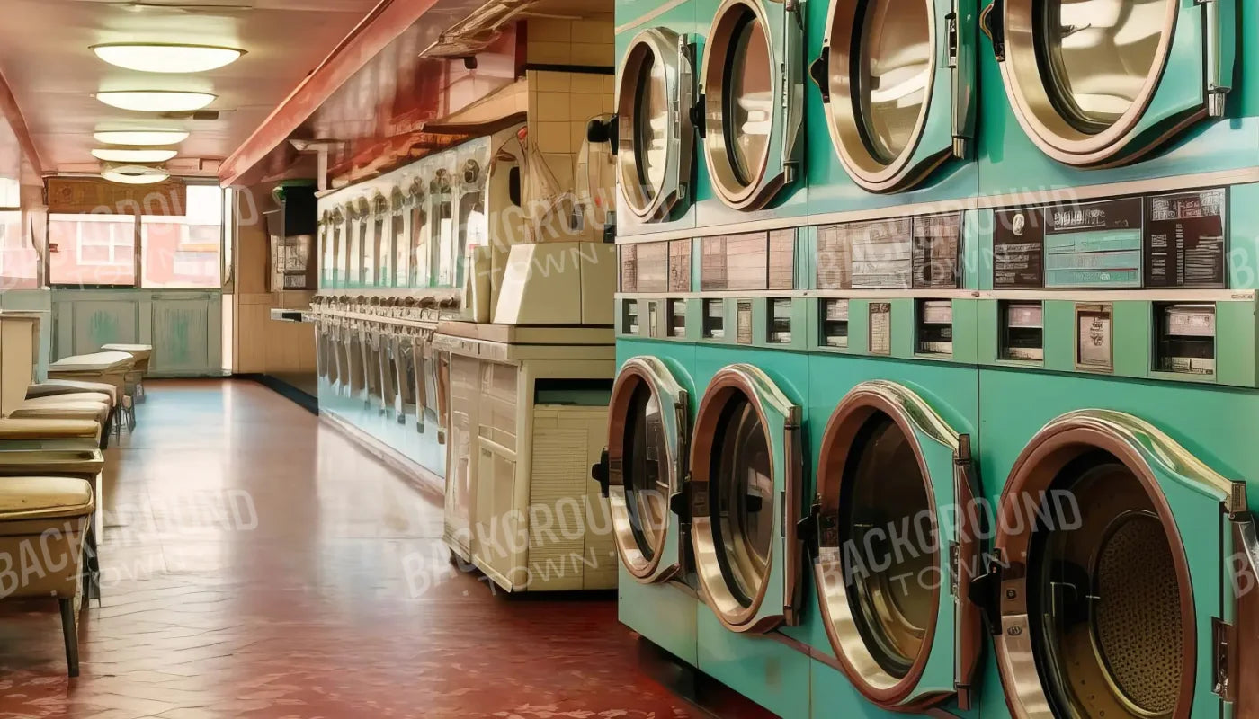 Laundromat 14’x8’ UltraCloth (168 x 96 inch) Backdrop