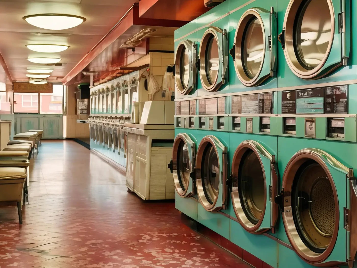 Laundromat Backdrop
