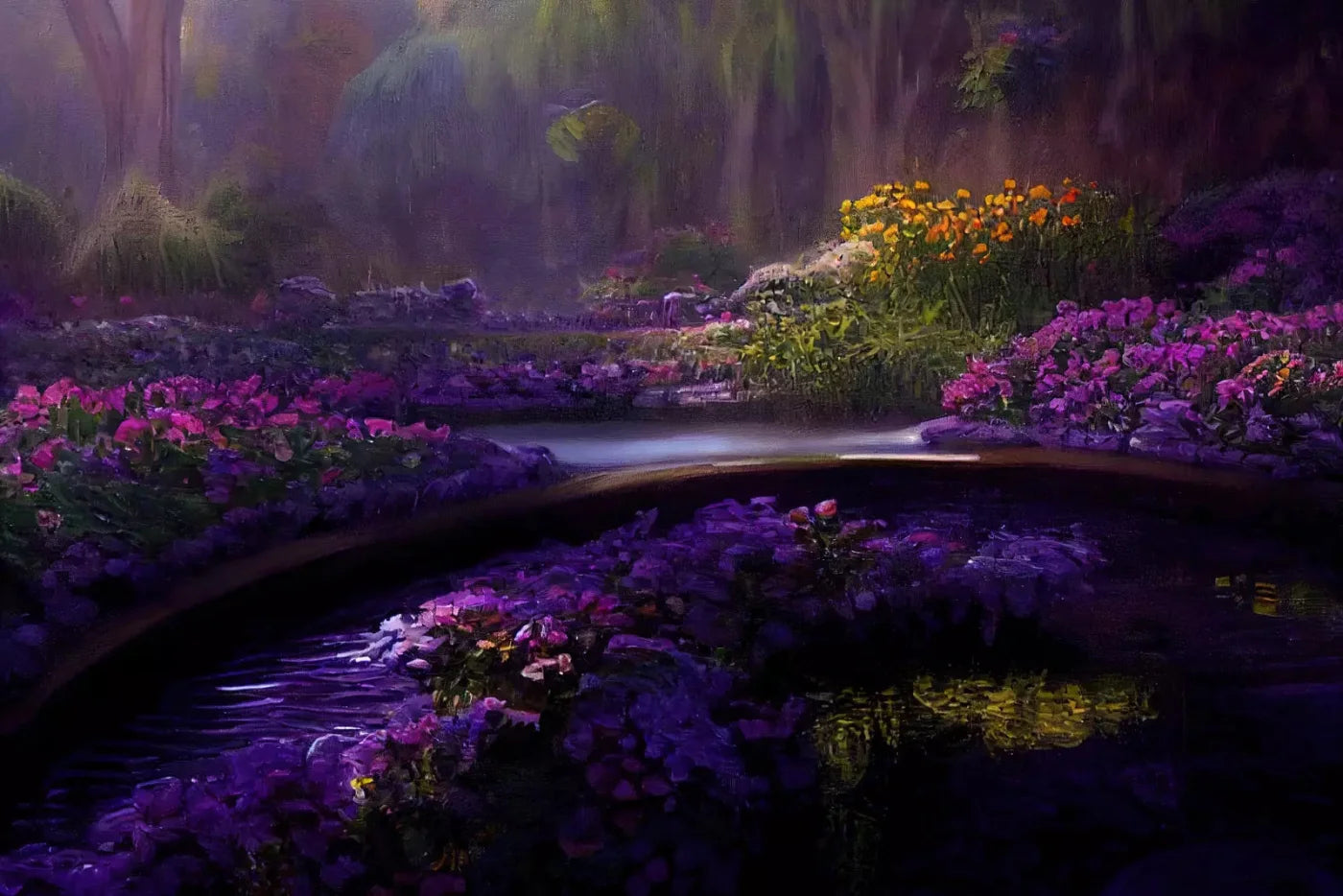 Lavendar Forest 8X5 Ultracloth ( 96 X 60 Inch ) Backdrop