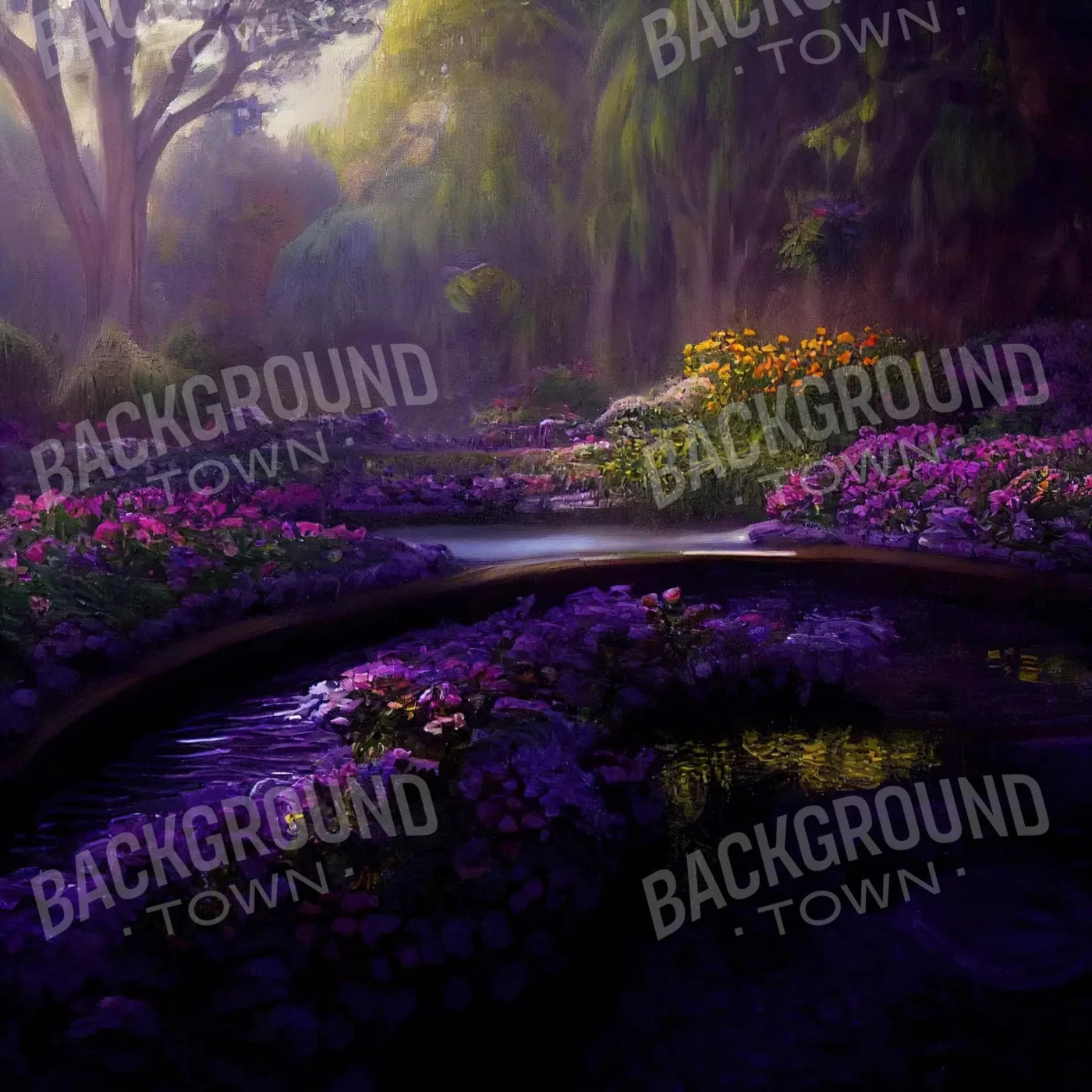 Lavendar Forest 8X8 Fleece ( 96 X Inch ) Backdrop