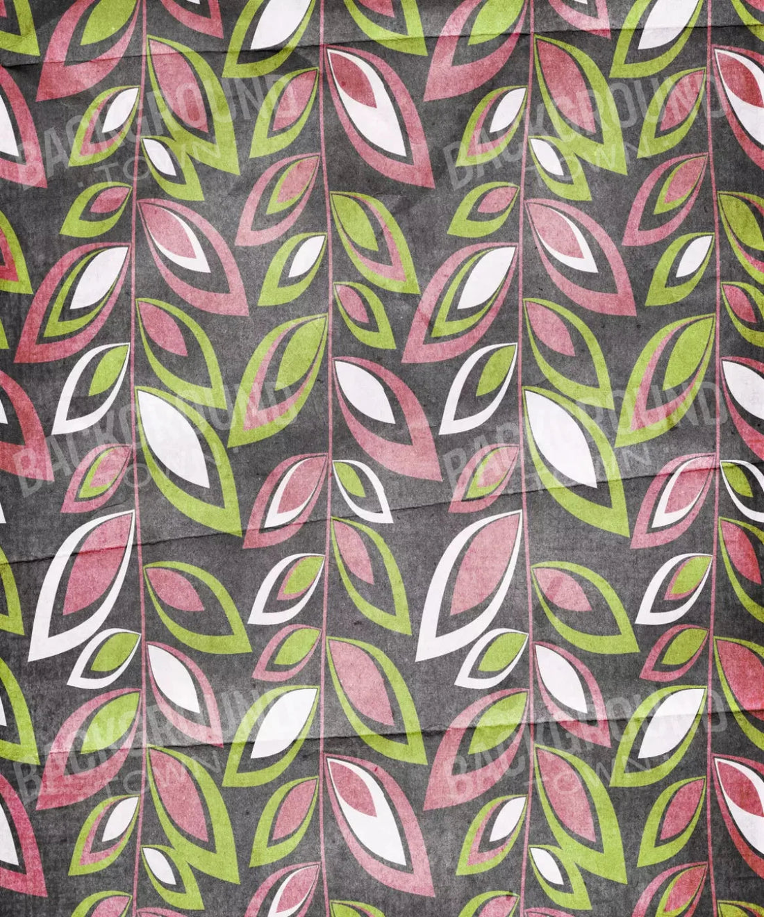 Green Floral Backdrop for Photography