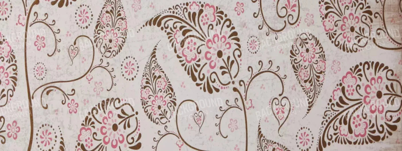 Leaflet Pink 20X8 Ultracloth ( 240 X 96 Inch ) Backdrop