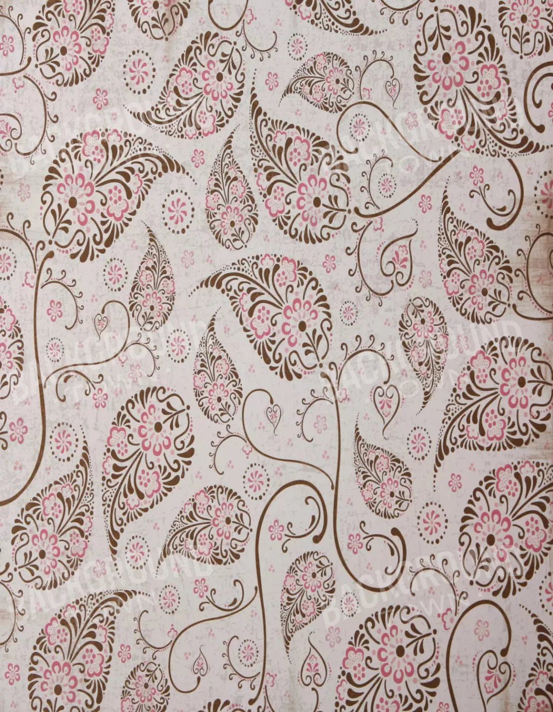 Leaflet Pink 6X8 Fleece ( 72 X 96 Inch ) Backdrop