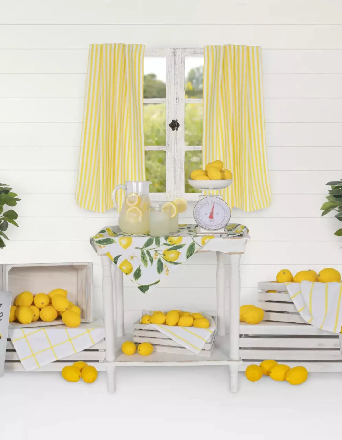 Lemonade Stand 6X8 Fleece ( 72 X 96 Inch ) Backdrop