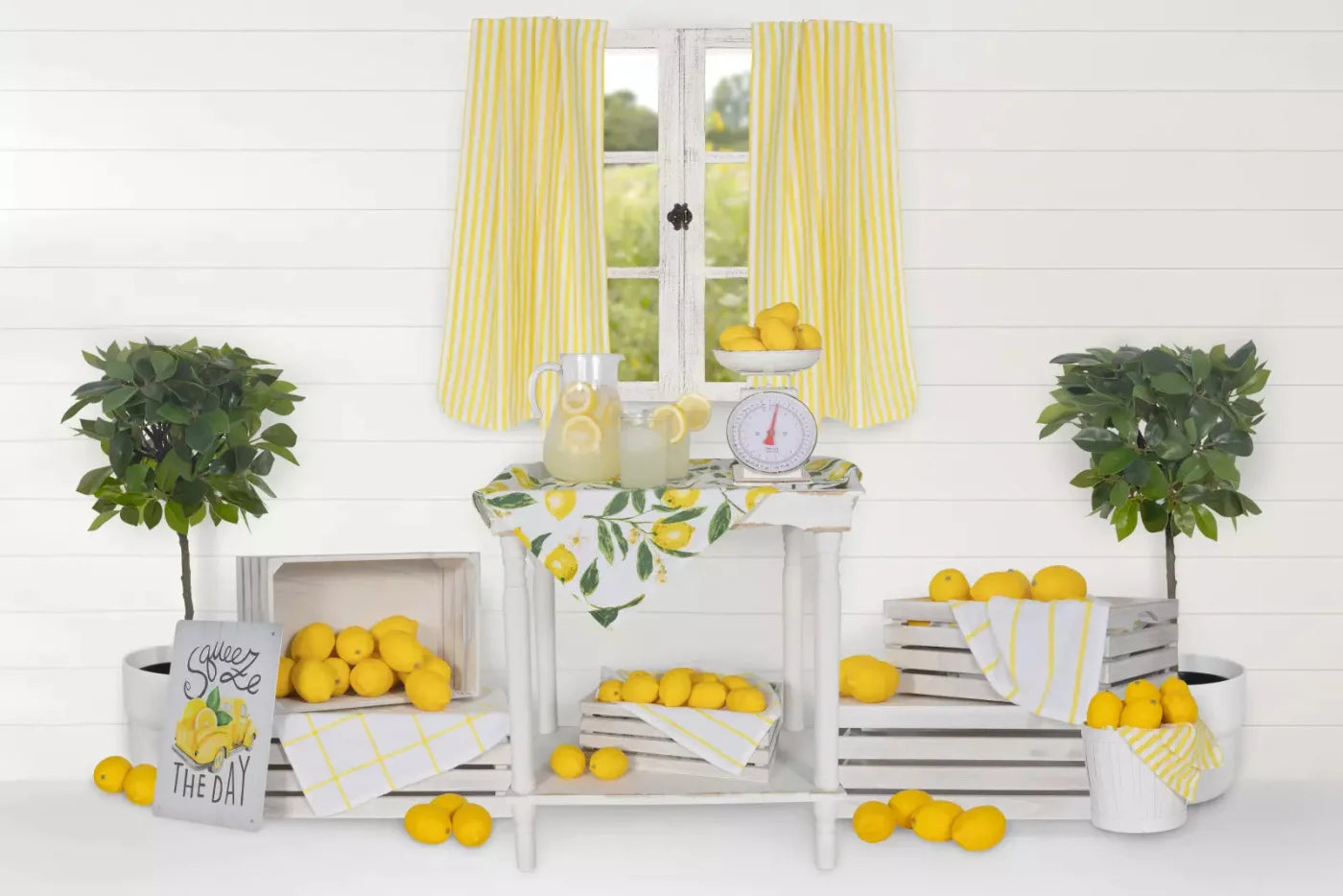 Lemonade Stand 8X5 Ultracloth ( 96 X 60 Inch ) Backdrop