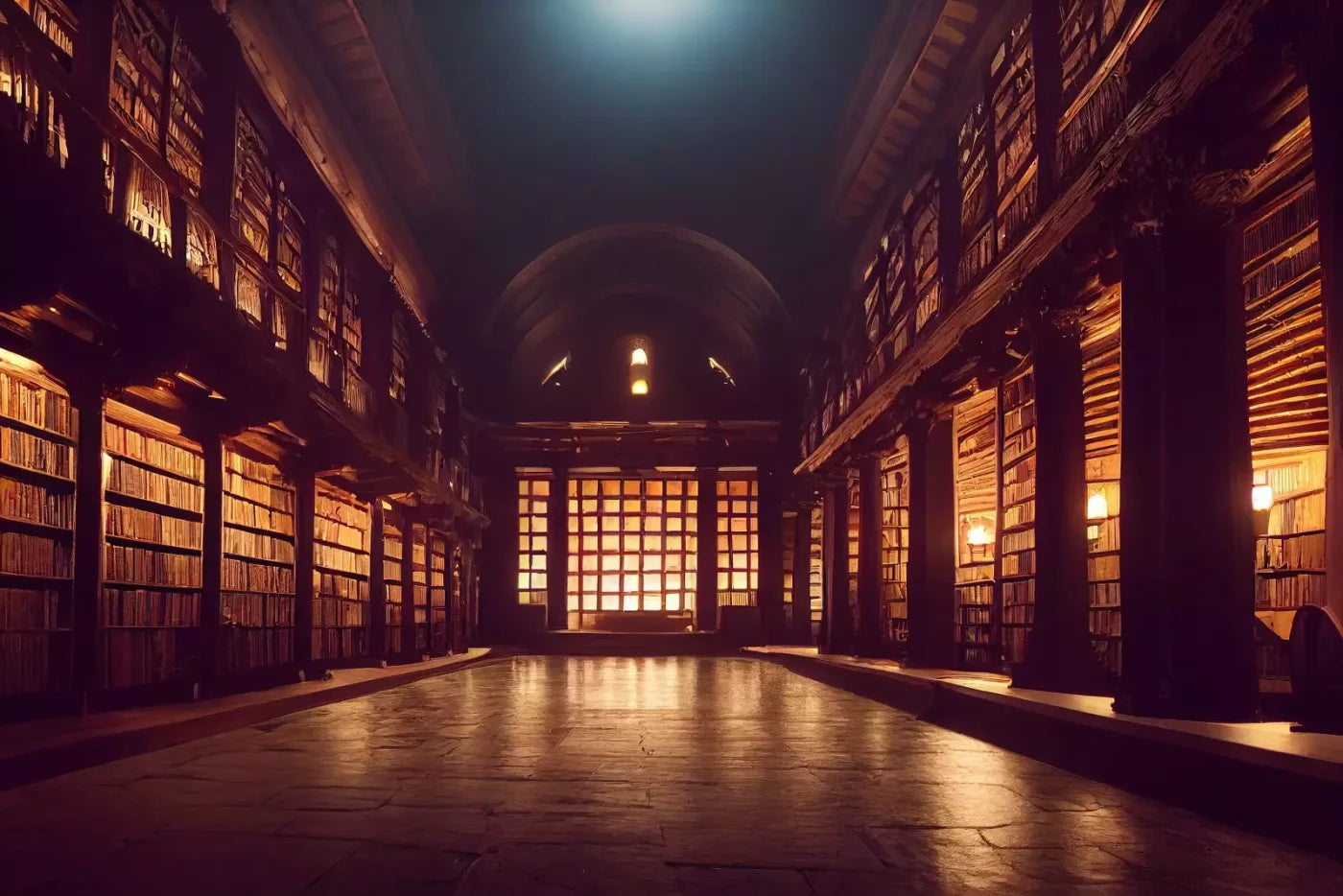Library Hall 12X8 Ultracloth ( 144 X 96 Inch ) Backdrop