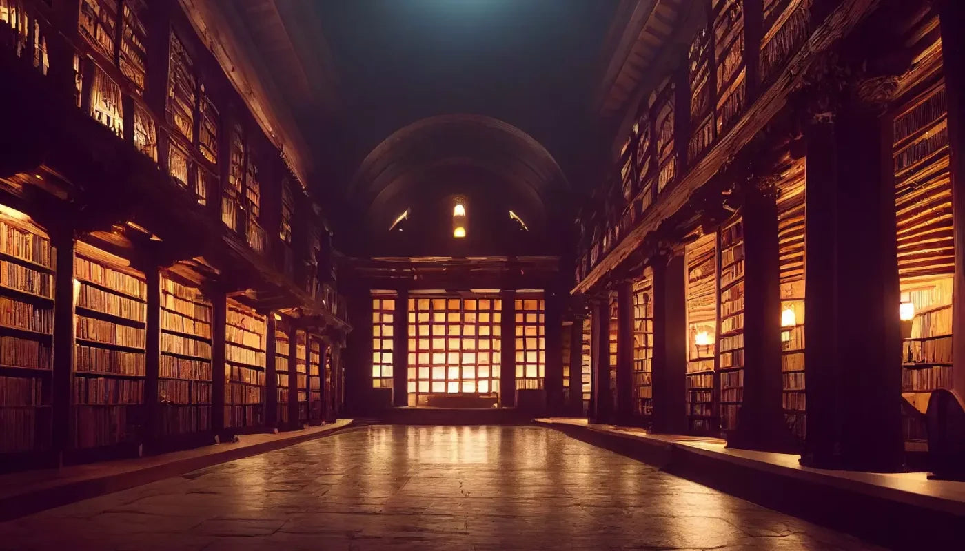 Library Hall 14X8 Ultracloth ( 168 X 96 Inch ) Backdrop