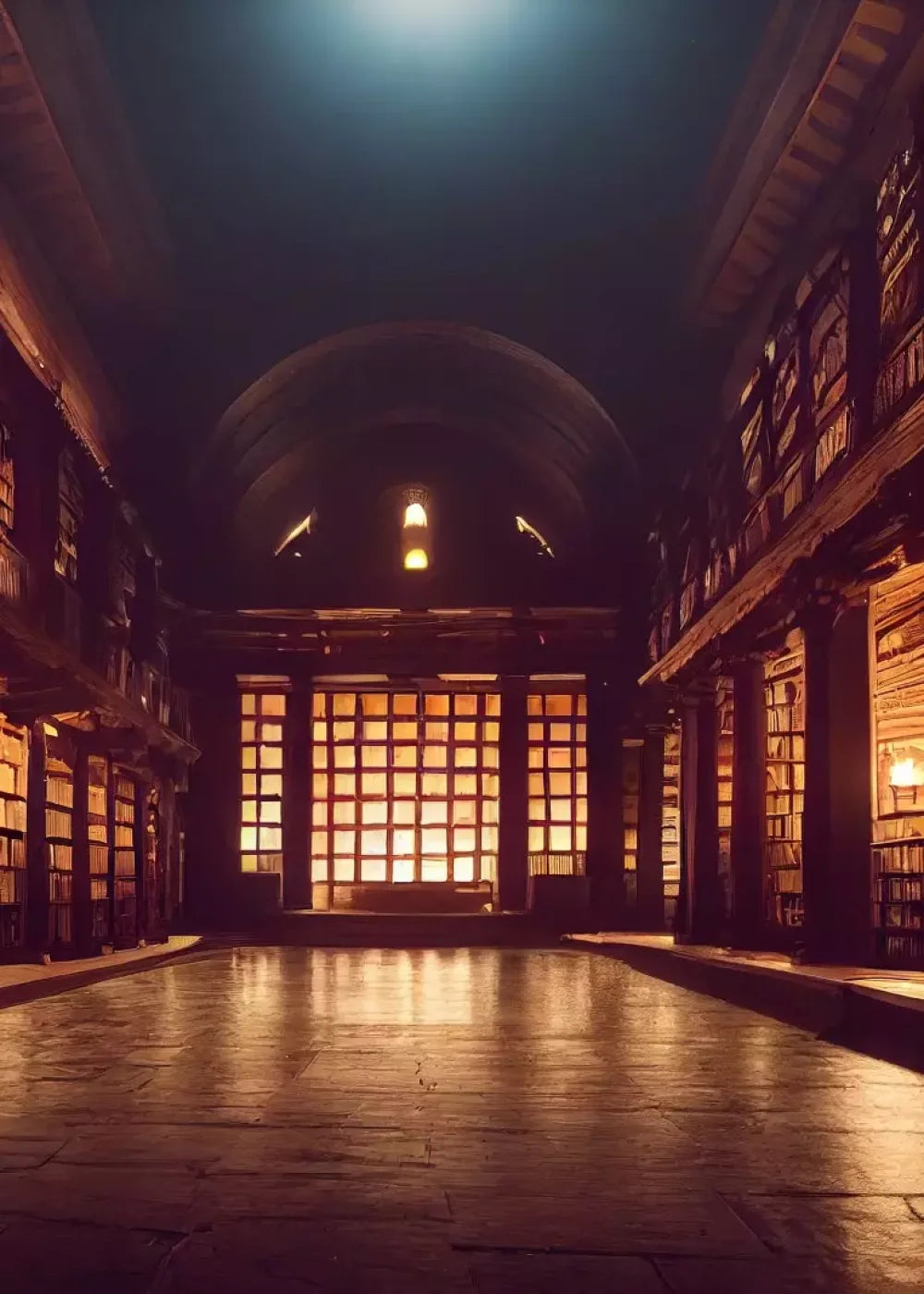 Library Hall 5X7 Ultracloth ( 60 X 84 Inch ) Backdrop
