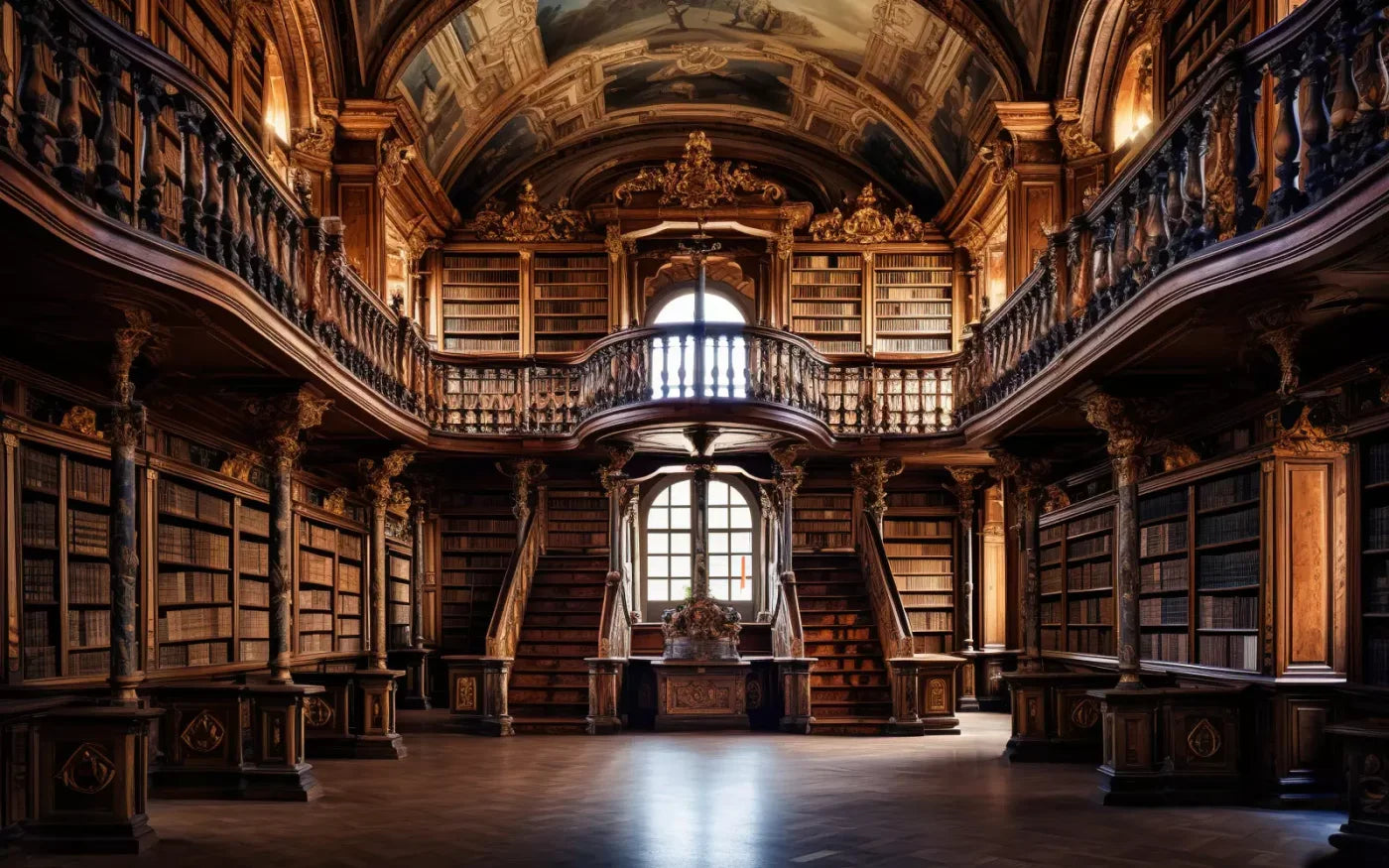 Library Hall I 16’X10’ Ultracloth (192 X 120 Inch) Backdrop