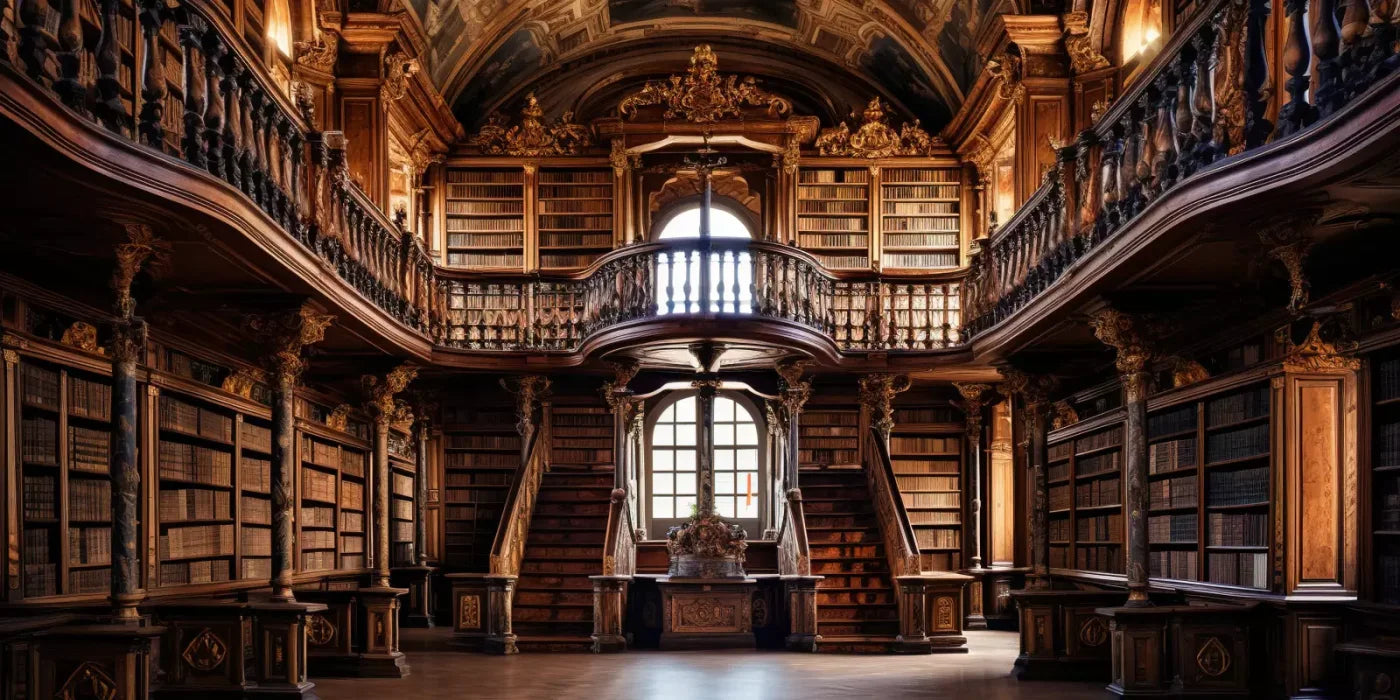 Library Hall I 16’X8’ Ultracloth (192 X 96 Inch) Backdrop