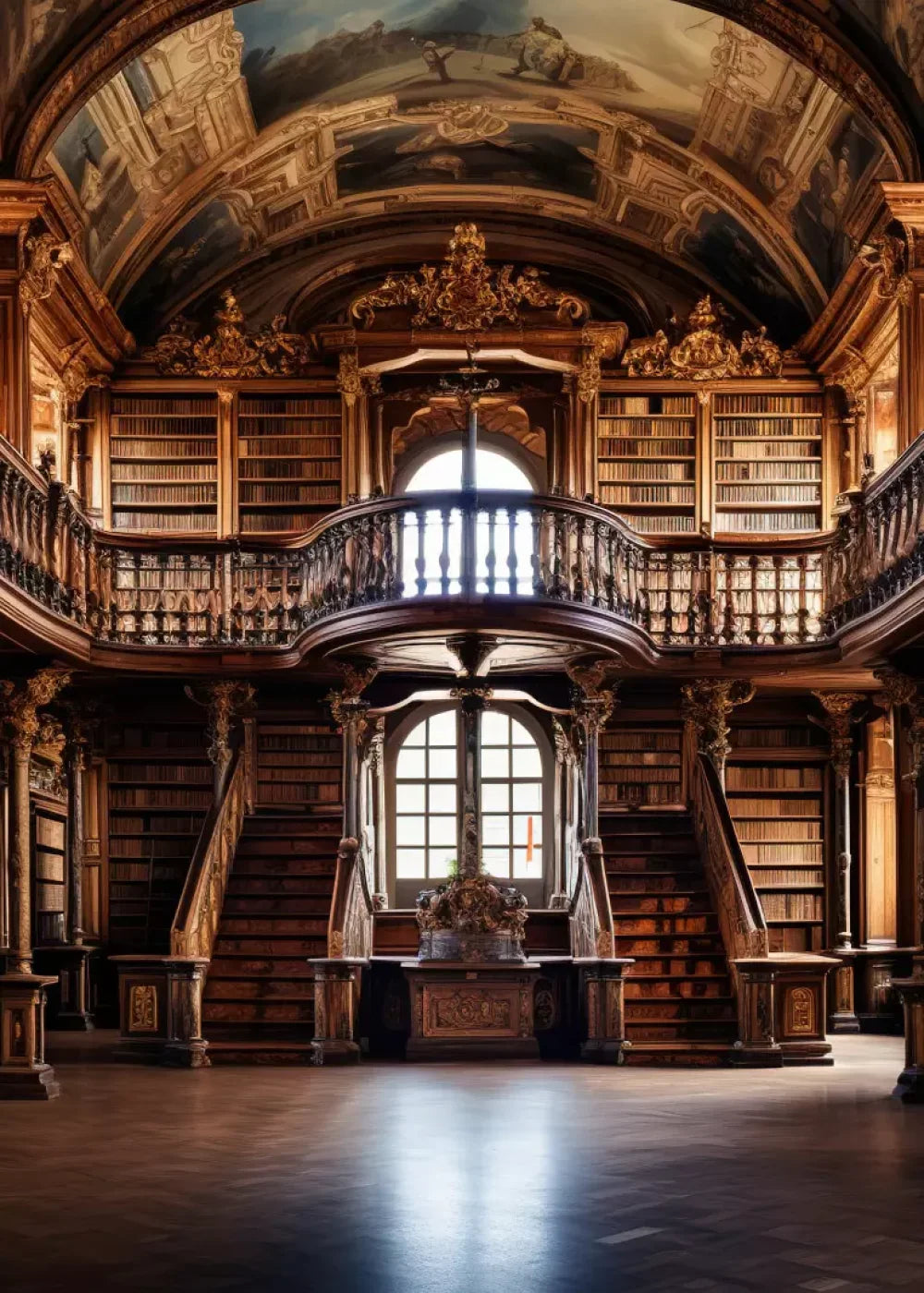 Library Hall I 5’X7’ Ultracloth (60 X 84 Inch) Backdrop