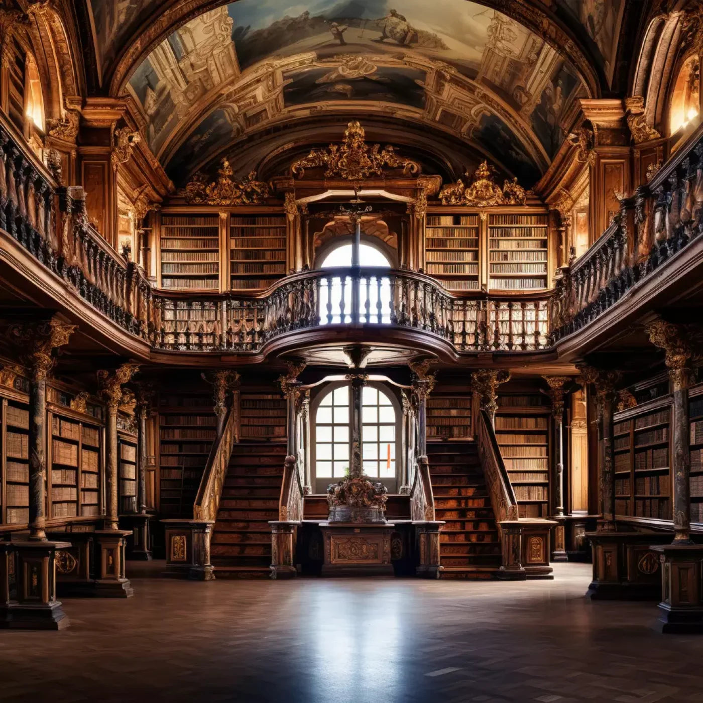 Library Hall I 8’X8’ Fleece (96 X Inch) Backdrop