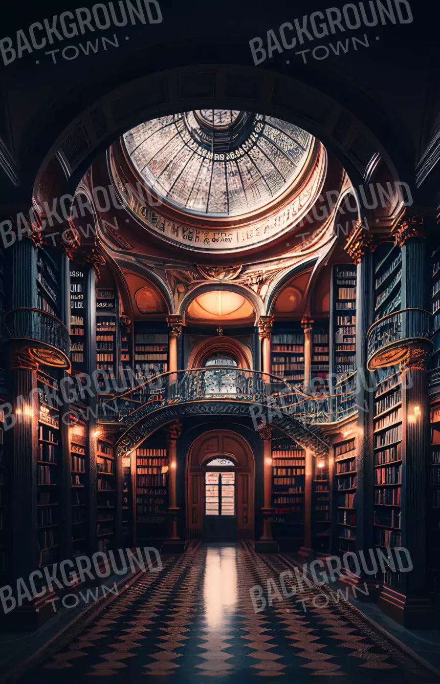 Library Ll 8X12 Ultracloth ( 96 X 144 Inch ) Backdrop