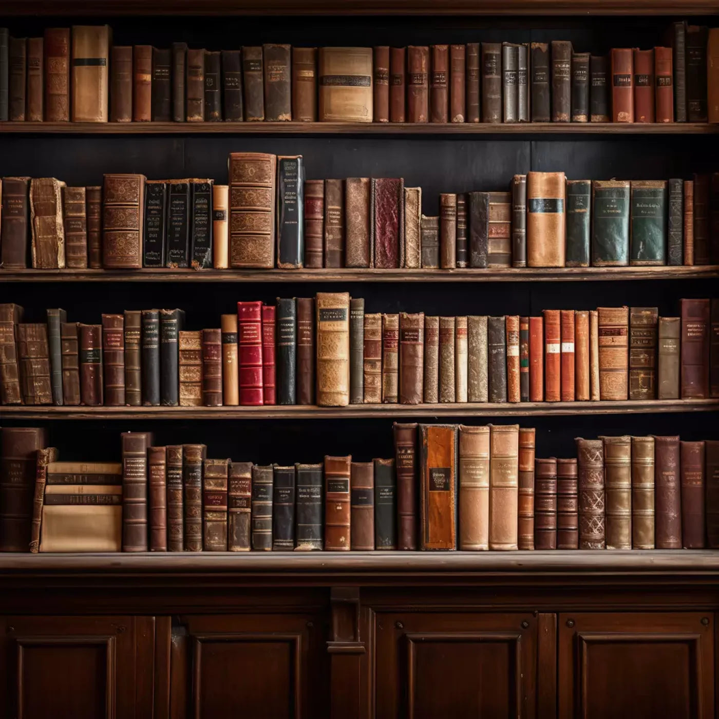 Library Wall 8X8 Fleece ( 96 X Inch ) Backdrop