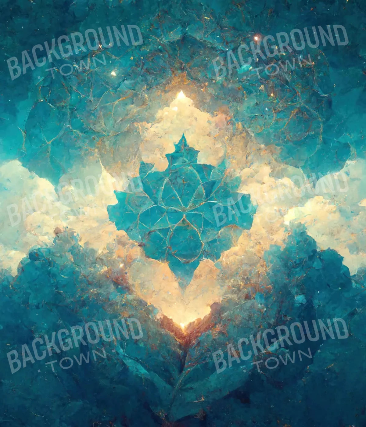 Light Blue Nebula 10X12 Ultracloth ( 120 X 144 Inch ) Backdrop
