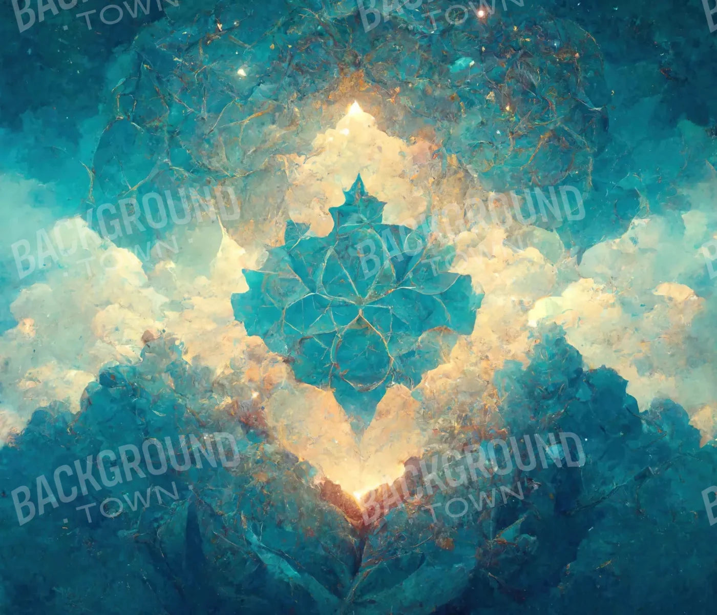 Light Blue Nebula 12X10 Ultracloth ( 144 X 120 Inch ) Backdrop