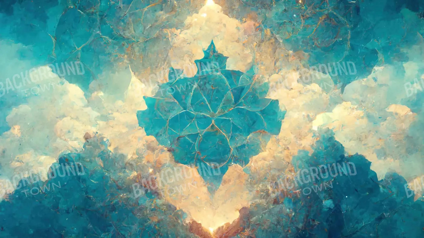 Light Blue Nebula 14X8 Ultracloth ( 168 X 96 Inch ) Backdrop
