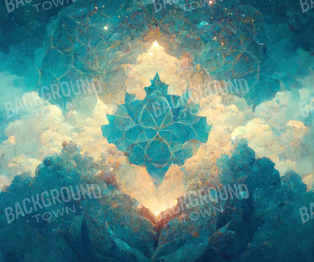 Light Blue Nebula 5X42 Fleece ( 60 X 50 Inch ) Backdrop