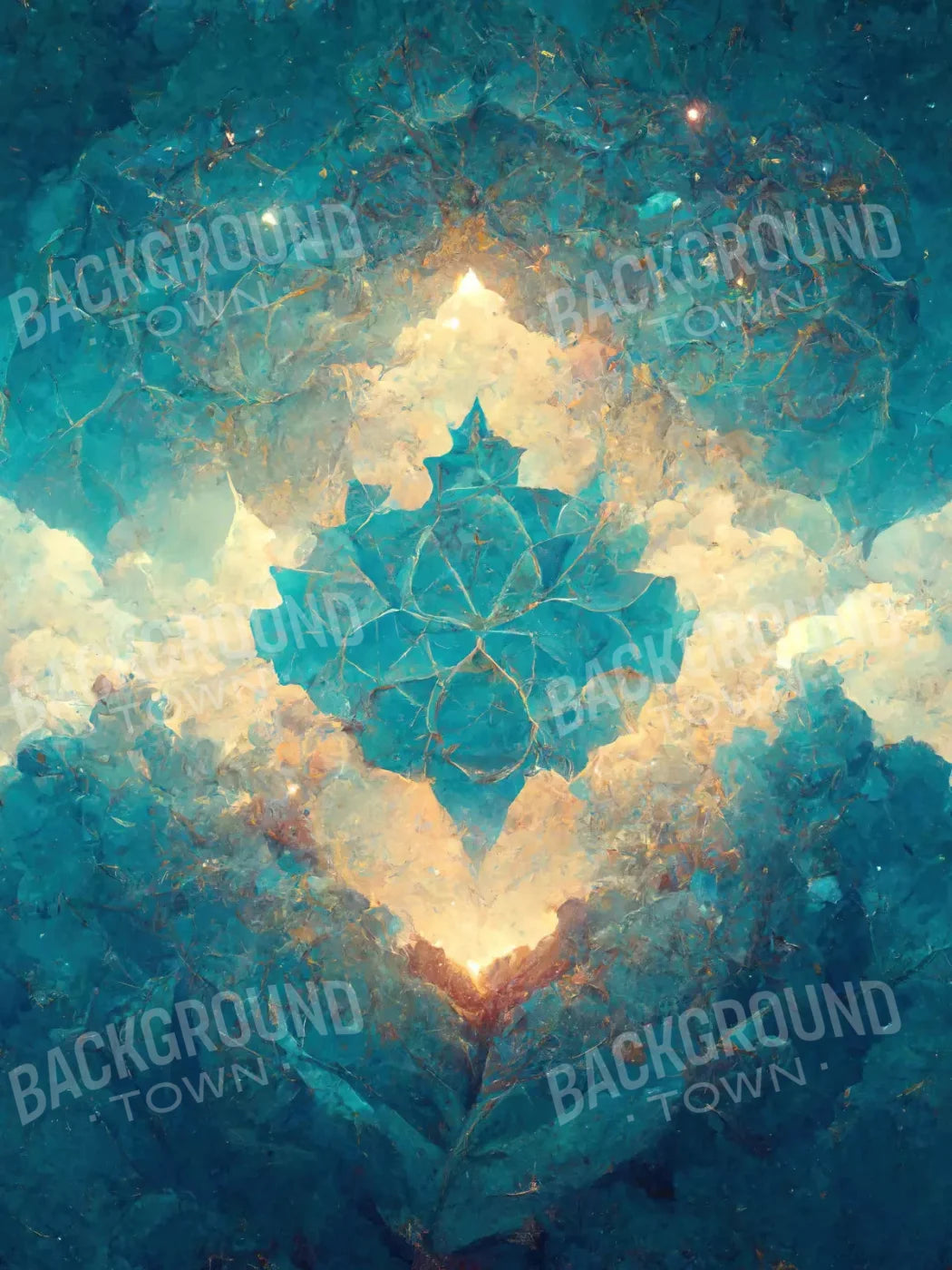 Light Blue Nebula 5X7 Ultracloth ( 60 X 84 Inch ) Backdrop