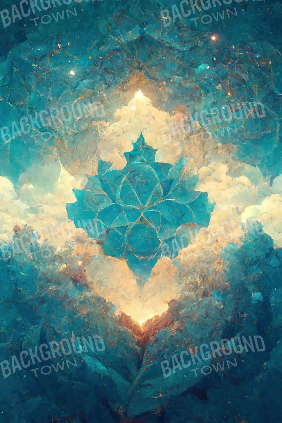 Light Blue Nebula 5X8 Ultracloth ( 60 X 96 Inch ) Backdrop