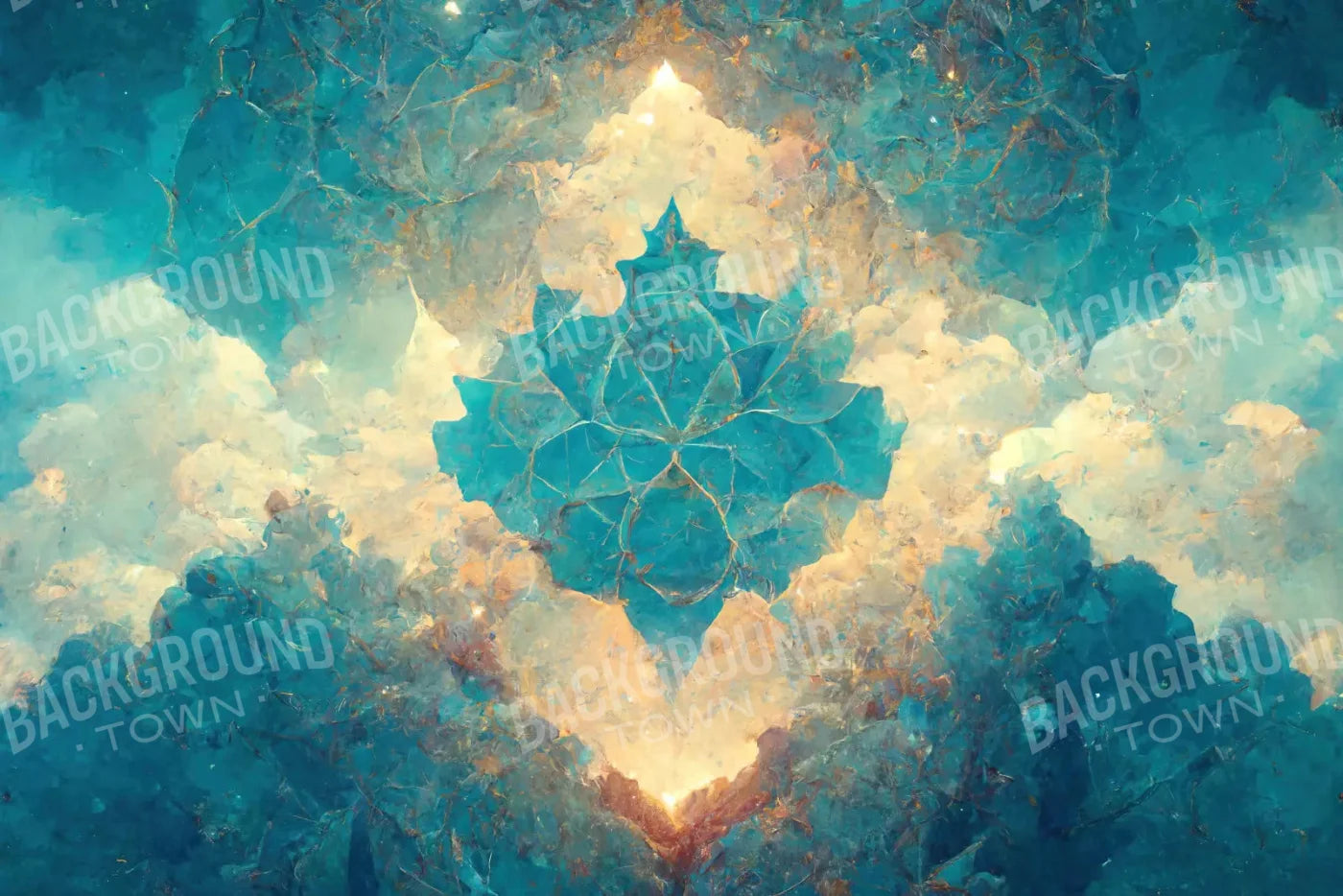 Light Blue Nebula 8X5 Ultracloth ( 96 X 60 Inch ) Backdrop