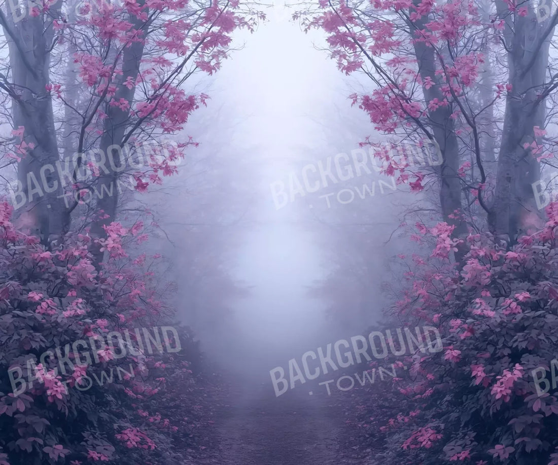 Light Pink Burning Bush Walk 5’X4’2 Fleece (60 X 50 Inch) Backdrop