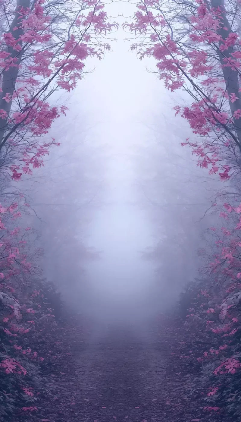 Light Pink Burning Bush Walk 8’X14’ Ultracloth (96 X 168 Inch) Backdrop