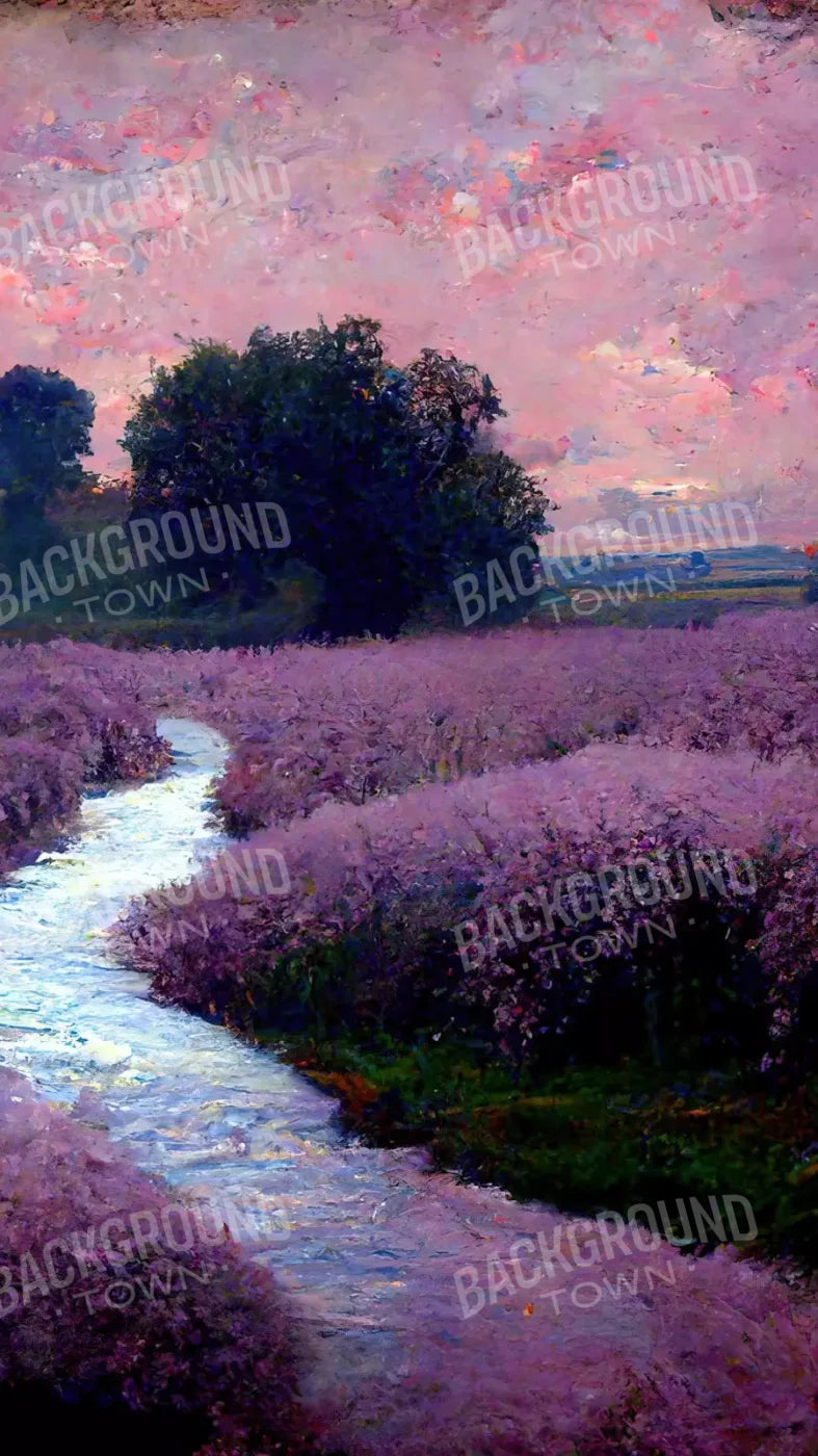 Lilac Field 8X14 Ultracloth ( 96 X 168 Inch ) Backdrop