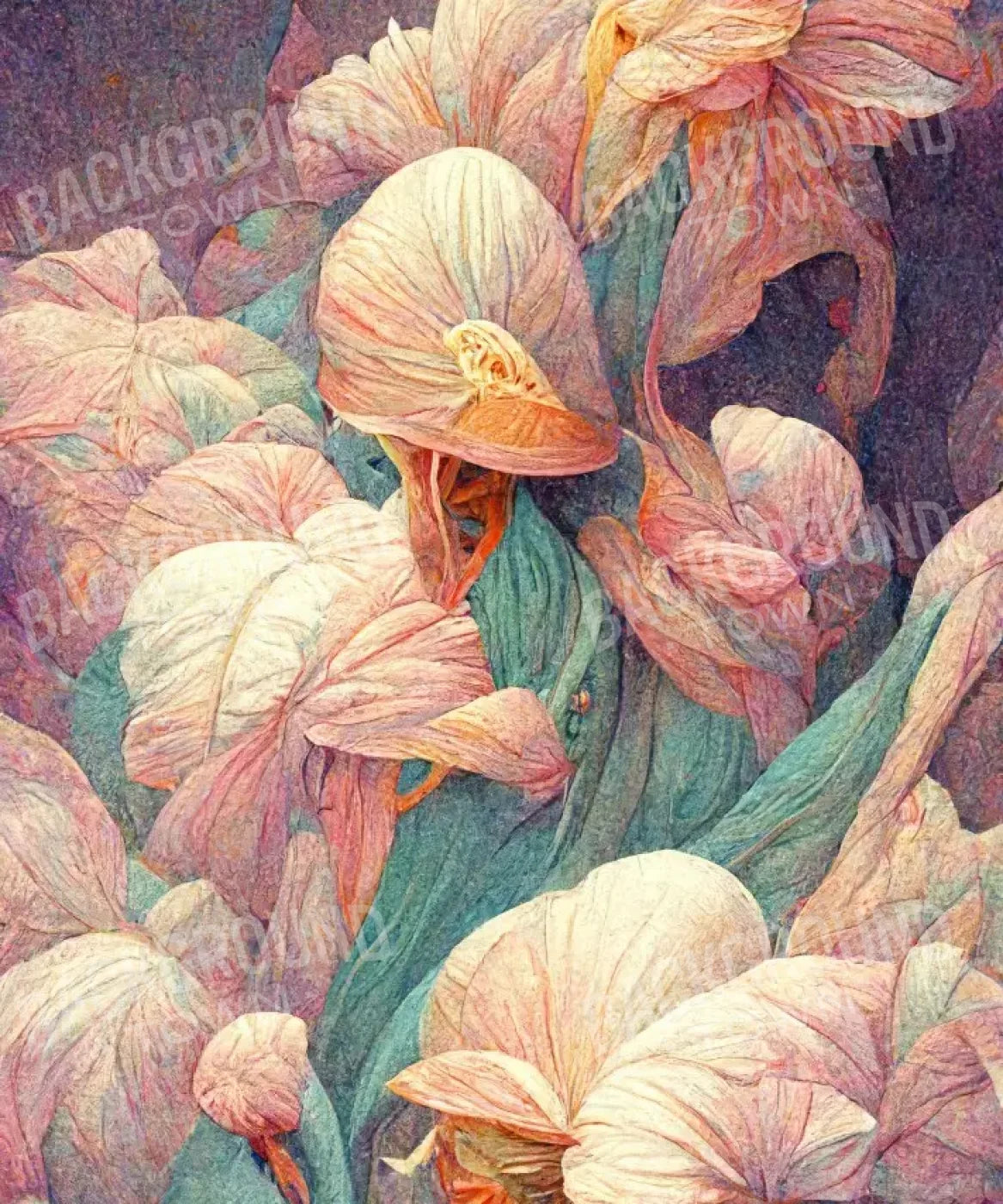 Pink Floral Backdrop for Photography